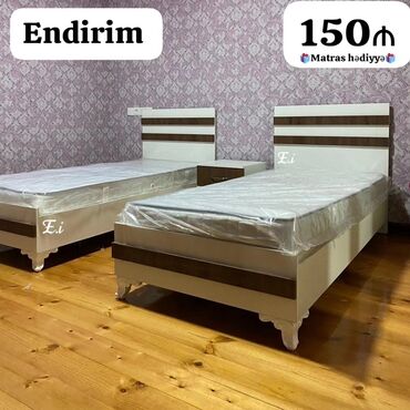 Çarpayılar: Yeni, Təknəfərlik çarpayı, Bazasız, Matras ilə, Siyirməsiz — 7