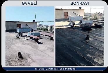 мастера по ремонту крыши: Xidmət: dam və səthlər üçün bitumlu tol örtüyünün çəkilməsi Təsvir: - — 1