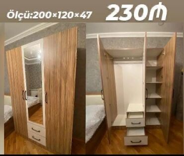 LDV: Yeni, Açılan, 4 qapılı Künc dolab, Qarderob, paltar dolabı, Azərbaycan