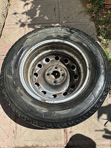 Disk təkərlər: Bridgestone Duravis yüngül yük avtomobili üçün şin + dəmir disk — 4