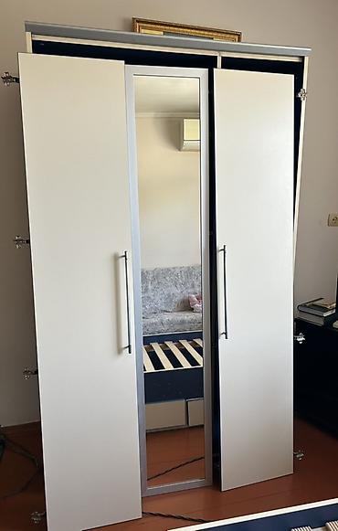 ikiqat carpayı: Oğlan və qız üçün, İşlənmiş, Təknəfərlik çarpayı, Dolab — 3