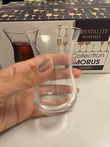 xrustal stəkanlar: Armudu stəkanlar, Xrustal, 6 ədədli dəst — 2