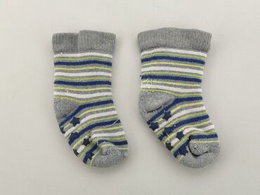 skarpeta świąteczna szara: Шкарпетки, 16–18, стан - Хороший