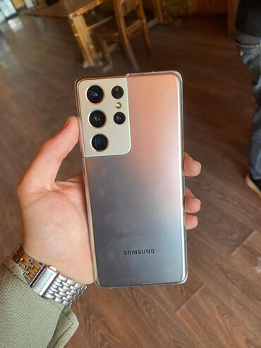 samsung s21 qiymeti irşad: Samsung Galaxy S21 Ultra 5G, 256 ГБ, цвет - Белый, Сенсорный, Отпечаток пальца, Беспроводная зарядка