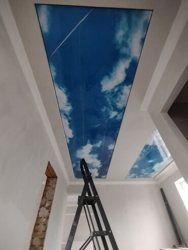 Натяжной потолок: Натяжной потолок Глянцевое, Матовое, 3D потолки Бесплатный замер, Гарантия, Монтаж — 12