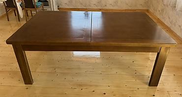 stul ustu: Qonaq masası, İşlənmiş, Açılan, MDF, Kvadrat masa — 1