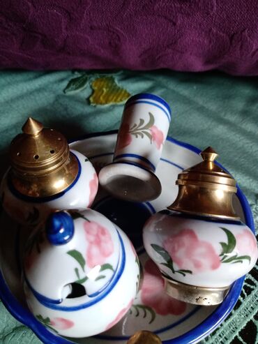 Kuhinjski setovi: Set nov za zacine,rucni rad,rucno oslikan sa Tajlanda — 2