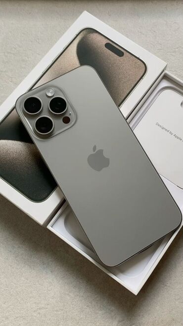 aifon 15: IPhone 15 Pro Max, 256 ГБ, Natural Titanium, Коробка