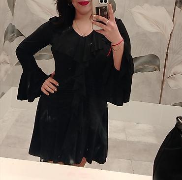 qara pencek: Qara qısa don - Rəng: klassik qara - Model: fit-and-flare siluet — 1