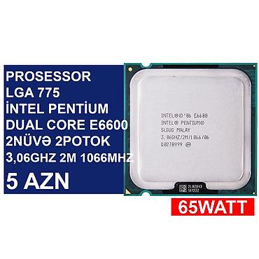 1155: Kompüter üçün Prosessorlar ⭐LGA 775 İntel Dual Core E6600 3,06Ghz 2M — 3