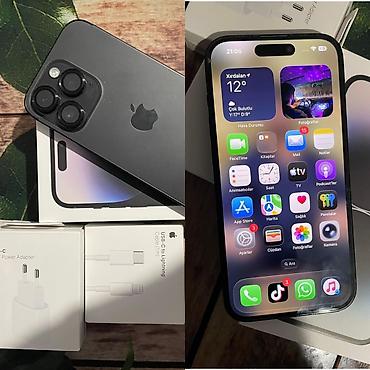 iphone 15 pro titanium: IPhone 14 Pro, Black Titanium, Face ID — 1