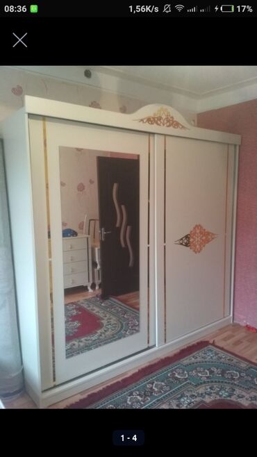 Двуспальная кровать, 2 тумбы, Шкаф, Трюмо, Турция, Новый