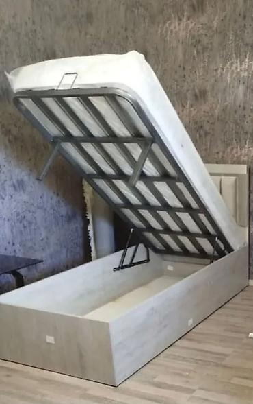 Yataq çarpayısı – qaldırılan baza və başlıqla - Ölçü: tək nəfərlik