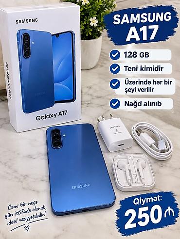 samsun a17: Samsung Galaxy A17, 128 GB, rəng - Mavi, Hissə-hissə ödəniş — 1