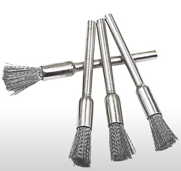 металлическая: Металлические щетки для мини-дрели. 4 шт
