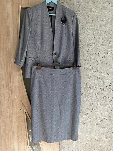 Костюмы с юбкой: Костюм с юбкой, Модель юбки: Прямая, Миди, Турция, 2XL, XL — 1