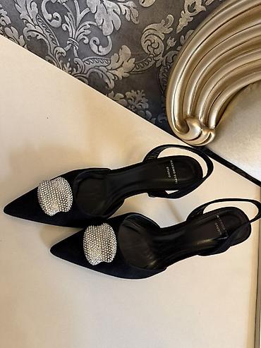 tuflilər: Massimo Dutti qadın ayaqqabısı - Model: Slingback, açıq dabanlı - — 4