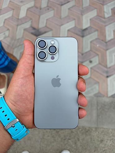 adapterlər iphone: IPhone 15 Pro Max, 256 GB, Gümüşü, Simsiz şarj — 1