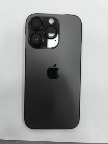 Apple iPhone: IPhone 14 Pro, Б/у, 256 ГБ, Black Titanium, Защитное стекло, 82 % — 1
