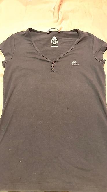 baletanke devojcice: Crno-siva Adidas majica, pamuk, vel M — 4