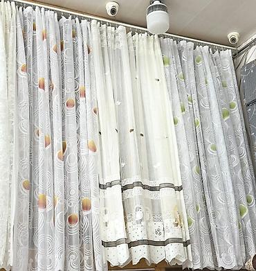 Pərdə və tüllər: Tül pərdə dəsti - Material: nazik, şəffaf tül (poliestr əsaslı) — 4