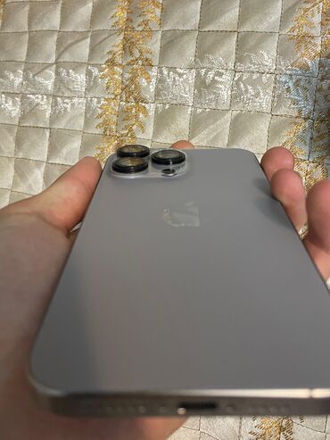 тел айфон: IPhone 15 Pro Max, Б/у, 256 ГБ, Natural Titanium, Зарядное устройство, Защитное стекло, Чехол, 89 %