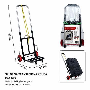KMT Kolica za prtljag 2001811 Sklopiva transportna kolica za lak i