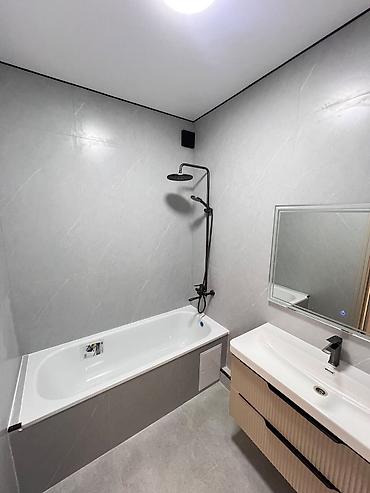 квартиры на продаже: 3 комнаты, 90 м², Асанбай мкр Элитка, 12 этаж, Свежий ремонт — 3