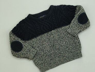 Swetry: Sweter 4 lata, wzrost - 104 cm., stan - Dobry, wzór - Jednolity kolor, kolor - Szary