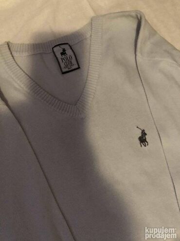 Džemperi: Odličan polo džemper, svetlo sive boje, L veličina, 100% cotton — 10