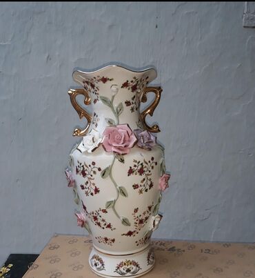 Tort və şiriniyyat qabları: Tort və şiriniyyat qabı, rəng - Göy, Farfor — 6