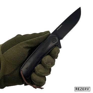 Охотничьи ножи: Складной нож Крот от Витязь сталь 65х13 черный Охота и рыбалка! — 4