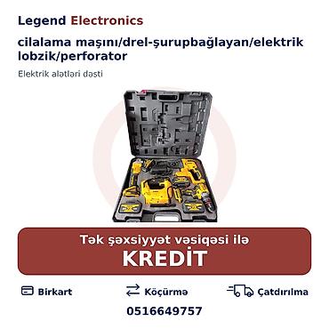 alet: Elan başlığı: Akkumulyatorlu elektrik alətləri dəsti – cilalama maşını — 1