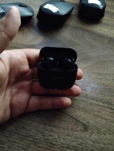 Mikrofonlar: Simsiz (Bluetooth) Qulaqcıqlar, Huawei, rəng - Qara