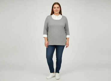 sweter z odkrytymi ramionami zara: Canda, Women`s sweater, size 4XL