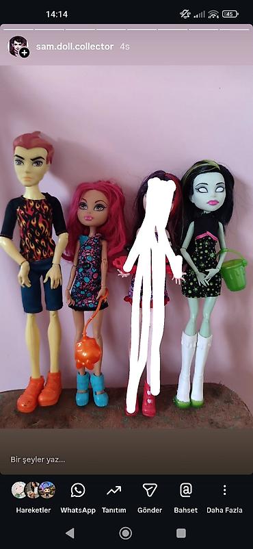 Kuklalar: Orijinal Monster high kuklaları yaxşı vəziyyətdə, heçbir qırığı yoxdu — 1