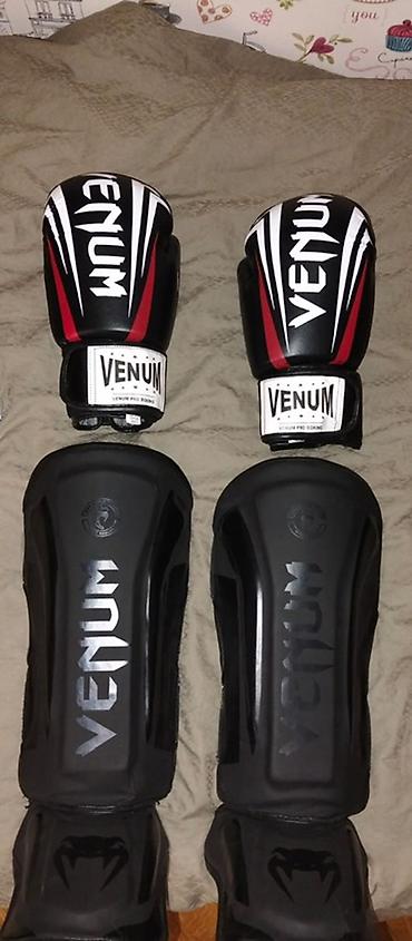 boxing: Venum döyüş dəsti – boks əlcəkləri və qamışönü (shin guard) — 1