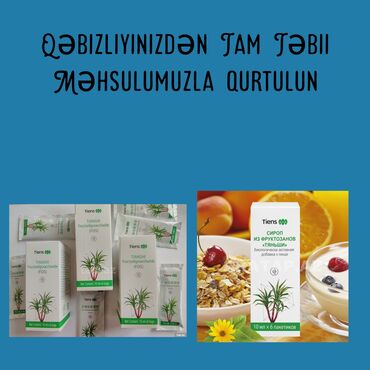 Vitaminlər və BAƏ: Tiens Tianshi Fruktozan təbii mənşəli qida əlavəsi Xüsusiyyətlər: -