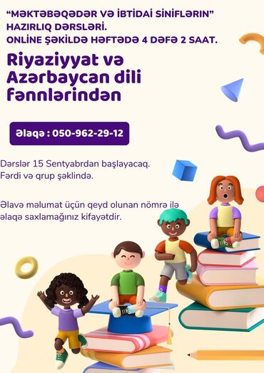 online ingilis dili: Məktəbəqədər və ibtidai sinif hazırlıqları