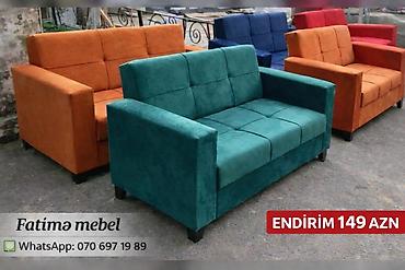seçimləri: İki nəfərlik yumşaq divanlar – kompakt ölçülü, düz xətli modern — 1