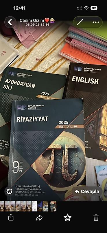 Testlər: DİM 2025 Test Topluları – 9 illik təhsil səviyyəsi üçün Satılır — 1