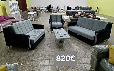 Stilske garniture: Komplet tapaciranih garnitura za dnevni boravak – moderan Chesterfield — 8