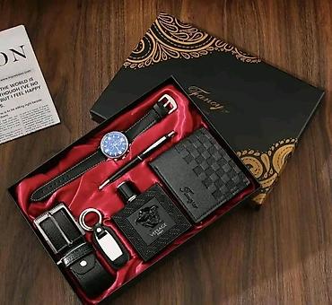 prada naocare za sunce: Muški poklon set – elegantna poklon kutija Sadržaj seta: - Ručni sat — 1