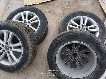 r17 sonata: Колеса в сборе 205 / 60 / R 16, Зима, Б/у, Комплект, Легковые, Литые, отверстий - 5 — 1