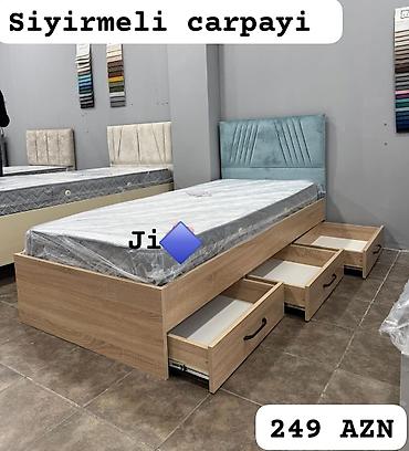 krafat: Yeni, Təknəfərlik çarpayı, Matras ilə, Siyirməli — 1
