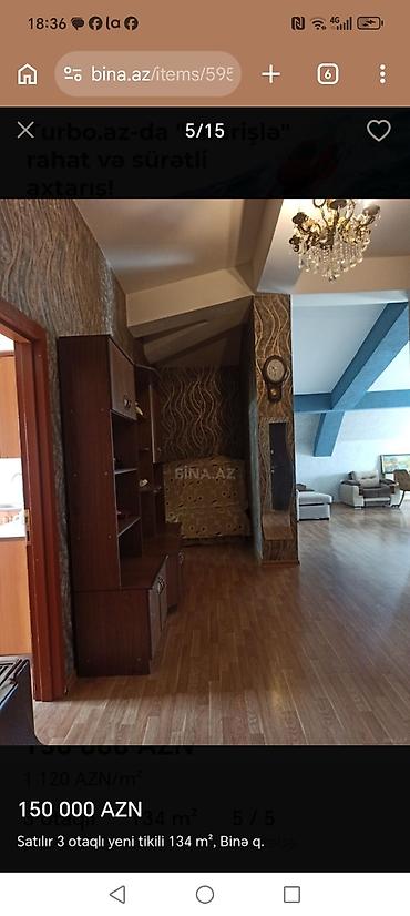 balaxanı satilan evler: 3 otaqlı, Yeni tikili, 134 kv. m — 5