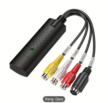 Audio və video kabellər: Video kasetlərin kompüterin yaddaşına köçürmək üçün USB çihaz. Köhnə — 10