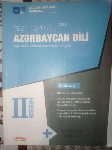azərbaycan dili testi: 2019-cu il Azərbaycan dili test toplusu təp-təzə ucuz qiymətə