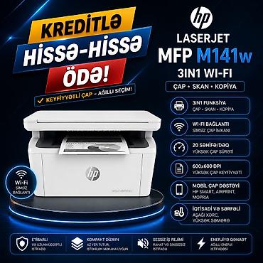 HP LASERJET MFP M141W 3IN1 WI-FI Operativ yaddaş: 64 MB Çap