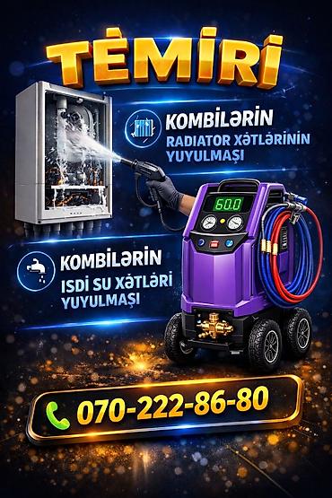 Texnikanın təmiri: Kombi servisi – peşəkar yuyulma və təmizləmə xidməti. Təkliflər: - — 1